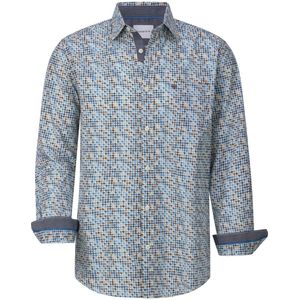 Babista - ORLAN - Overhemd - Lichtblauw - Houndstooth-patroon