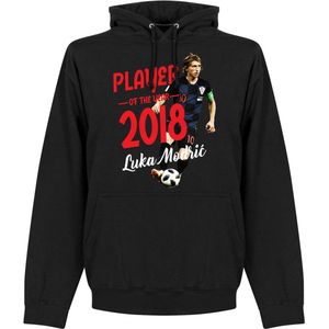 Modric Voetballer van het jaar 2018 Hooded Sweater - Zwart - XXL