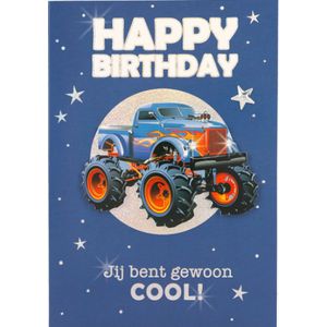 Depesche - Kinderkaart met de tekst ""Happy Birthday - Je bent gewoon cool!"" - mot. 016