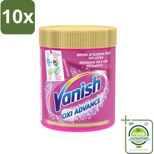 10 x Vanish Oxi Advance - Vlekkenverwijderaar Poeder - Zonder Bleek - Gekleurde Was - 470 Gram - Grootverpakking - Vlekkenverwijderaar - Waspoeder - Gekleurde Was - Vlekken Verwijderen - Wasmiddel