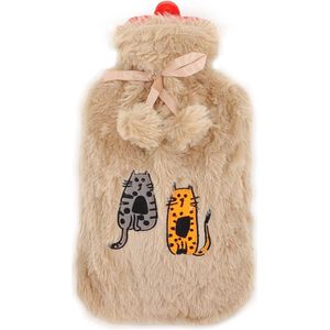 Zachte Warmwaterkruik met Pluche Hoes voor Pijnverlichting - Ideaal voor Koud en Warm Gebruik