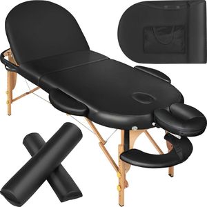 Draagbare massagetafel met verstelbare hoogte en extra dikke vulling - ideaal voor salon en therapie