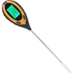 Ph Meter Grond - Ph Meter 4 in 1 - Ph Meter Digitaal voor Plantenverzorging - Bodemtester - Vochtigheidsmeters - Watermonitor Sensor - LCD Scherm