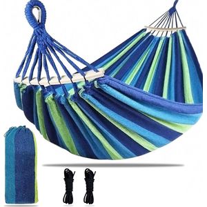 Hangmat voor buiten - 2 personen - 200 x 150 cm - 250 kg draagkracht - tuin - balkon - terras - camping - picknick hangmat