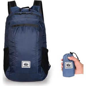 Luxiba - Wandelrugzak, wandelrugzak mannen, wandelrugzak, wandelrugzak 20 l, opvouwbare rugzak, ultralichte rugzak, wandelrugzak vrouwen (marineblauw), blauw