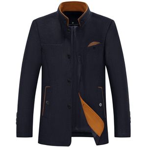 Allthemen Heren Winterjas met opstaande kraag - Zaken Vrijetijdsjas - M