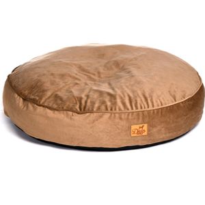 Dogs&Co Honden kussen Velvet Taupe 75x75cm - Ligkussen voor dieren - Hondenmand