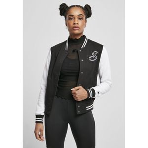 Starter Black Label - Sweat College jacket - M - Zwart/Wit