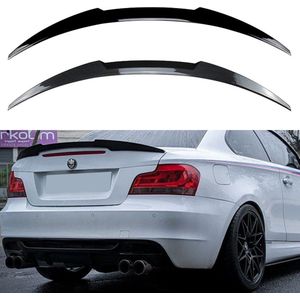 Achterspoiler spoilerlip passend voor BMW 1 Serie E82 Coupé LCI (Facelift) glanzend zwart