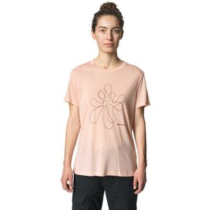 Houdini - Tree Message T-shirt - Roze - Korte Mouwen - Dames