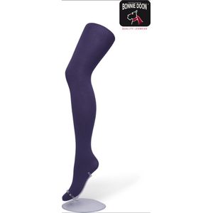 Bonnie Doon - Dames - Basic Opaque Tights - Zwartberry - maat 44/46;XXL
