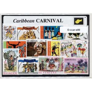 Caribbean carnaval – Luxe postzegel pakket (A6 formaat) : collectie van verschillende postzegels van Caribbean carnaval – kan als ansichtkaart in een A6 envelop - authentiek cadeau - kado - geschenk - kaart - feest - caribien