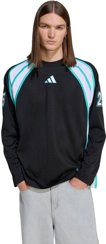 Adidas mercedes T-shirts Heren - Zwart - Maat L - Poly Mesh