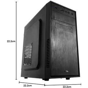 Mini Tower Micro ATX Behuizing met USB 3.0 en 120 mm Ventilator - Ruimte voor 3 Extra Ventilatoren