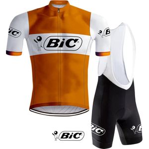 Retro Wielertenue Bic - Oranje - REDTED - S