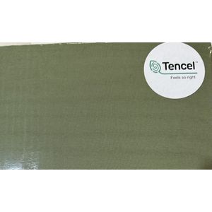 Hoeslaken Tencel - Katoen 180x200 kleur KAKI hoek 30 cm