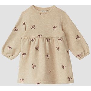 A-lijn Jurk - Zacht - Lange Mouwen - Uitlopende - Met Borduursel