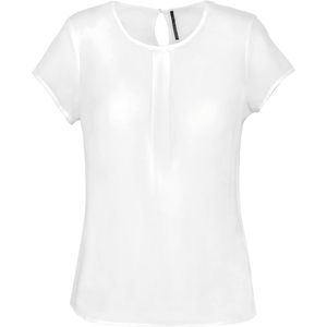 Kariban - K5002 - Damesblouse - Off White - Korte Mouwen