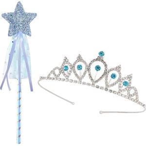 Laten we de titel aanpassen naar: Dansende prinses tiara's en toverstaf set voor meisjes - Verjaardagscadeau voor prinsessen van 3-12 jaar