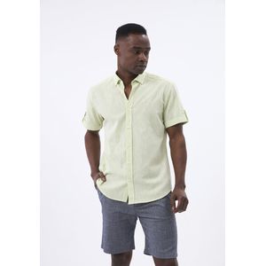 Felix Hardy - Linnen Katoen Blend Shirt - Lichtgroen - Overhemd Heren