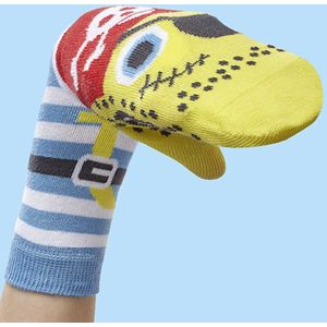 WALKYTALKIES - Kindersok - Sokpop - Handpop - Piraat Jongen - Maat 23-26 - 3-4 jaar
