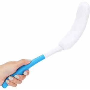 Lichaamsborstel Lange Gebogen Handgreep Zachte Spons - Exfoliërende Doucheborstel voor Terug en Badspons Scrubber.