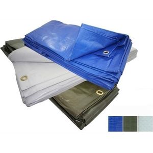 Lichtgewicht dekzeil 6x8 meter 220gram/m² blauw - Geschikt als aanhangerzeil - autohoes - tuinmeubelhoes - grondzeil & andere multifunctionele toepassingen
