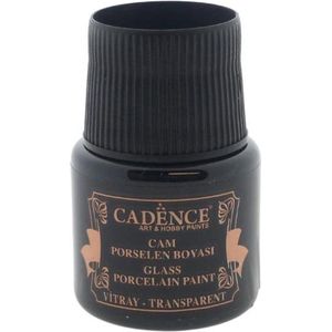 Cadence Glas & Porselein verf transparant bruin 45 ml