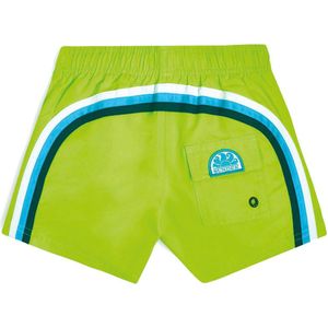 Sundek - Elastic Waist - Zwemshort - Groen - Wit - Blauw - Junior - Maat 176