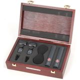 Neumann KM 184 mt stereo set - zwart - Set met 2x KM 184 zwart, 2x WNS100, 2x SG 21 in houten doos