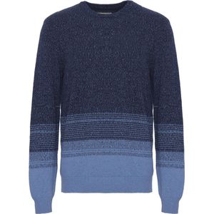 Gebreide Trui - Color-Blocking - Knitwear - Geribbelde Kraag - Lange Mouw
