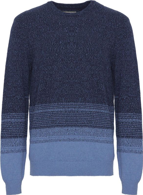 Gebreide Trui - Color-Blocking - Knitwear - Geribbelde Kraag - Lange Mouw