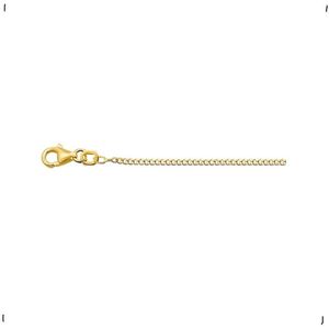 YO&NO - Ketting - Goud - Gourmet -1,4 mm - 45cm - Sieraden Vrouw - Heren - 14k - 585 Goud