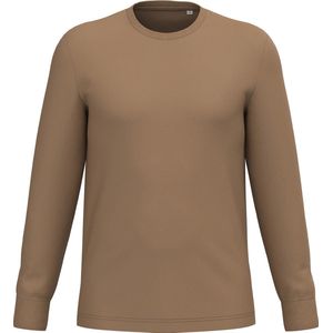 Native Spirit Ecologisch uniseks T-shirt met lange mouwen NS333 - Dark camel - S