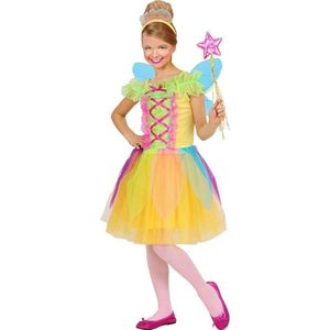 Widmann - Elfen Feeen & Fantasy Kostuum - Multicolour Fee Kleurrijk Kostuum Meisje - Multicolor - Maat 140 - Carnavalskleding - Verkleedkleding