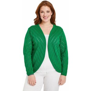 Dun opengewerkt bolero-vestje van katoen