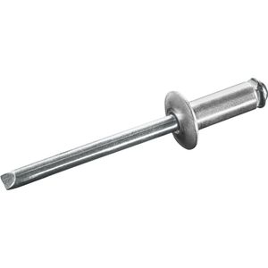 GOEBEL® - 500 x Spreid blindklinknagels (Ø x L) 4 x 20 mm - Alu Aluminium AlMG 5,0 / Staal verzinkt - Vlakke kop - STAR - 7088402000 - Popnagel