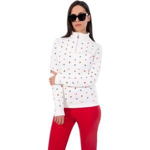 Duvillard Melanie Sweatshirt Met Halve Rits Wit 38 Vrouw