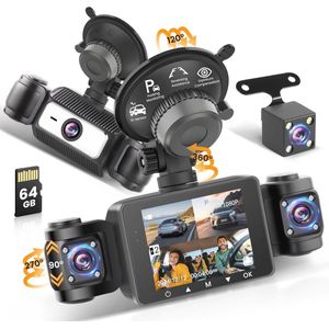 Dashcam 1080P Auto Camera met 2.4'' IPS Scherm en 170° Groothoek