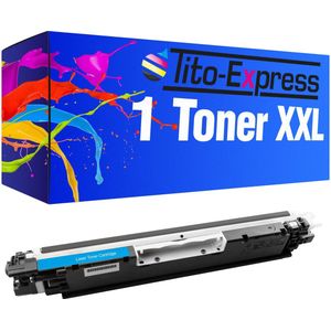 Platinumserie 1x Cyaan Toner XXL alternatief voor HP CE311A