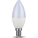 V-TAC - VT-268 - LED Lamp - Kaars - E14 Houder - Wit - 7W - 3000K