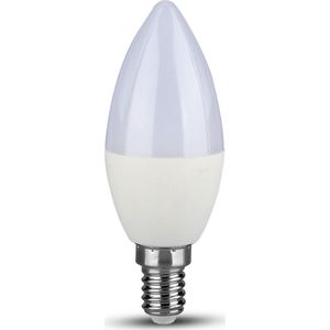 V-TAC - VT-268 - LED Lamp - Kaars - E14 Houder - Wit - 7W - 3000K