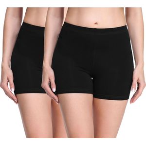 Merry Style Dames Leggings - Shorts - Korte - Viscose - Wielershorts - 2Pack - MS-MS10-283-LE-2P - Zwart/Zwart (2Pack) - S