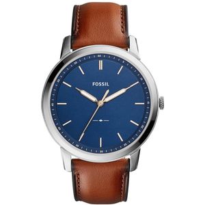 Fossil The Minimalist FS5304 Herenhorloge 44 mm - Zilverkleurig