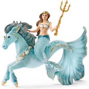 schleich BAYALA - Zeemeermin Eyela op onderwaterpaard - Speelfiguur - Kinderspeelgoed voor Jongens en Meisjes - 5 tot 12 jaar - 70594