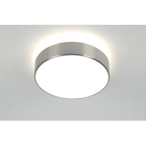Lumidora Plafondlamp 70713 - 2 Lichts - E14 - Wit - Staalgrijs - Metaal - Buitenlamp - Badkamerlamp - IP44 - ⌀ 26.5 cm