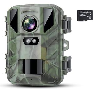 Equivera Wildcamera voor Buiten - Wildcamera met Nachtzicht - WiFi - Hoge Resolutie - Waterdicht - Wild Camera - Premium