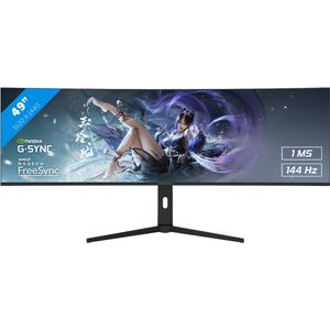 RAIDER DWQHD GAMING - IPS - 144Hz - Curved - 1ms - 49 Inch