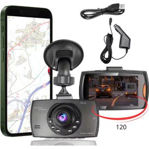Auto Dashcam 120° Full HD met Nachtzicht, Bewegingdetectie & G-sensor – FHD Rijcamera