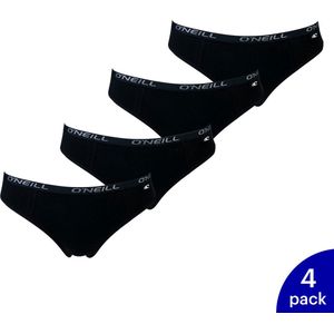 4-Pack O'Neill Dames Bikini Slip 802032 - Zwart - Maat XL